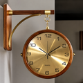 Woodara Vintage Brass Hanging Clock