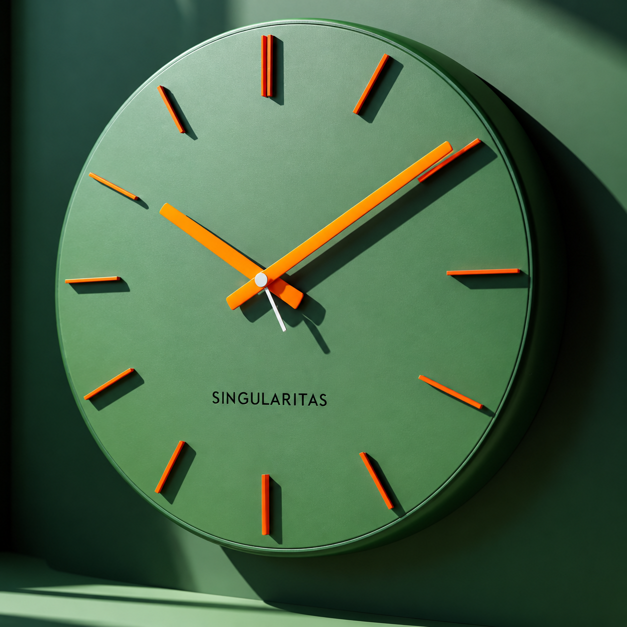Woodara Olive Designer Clock