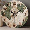 Woodara Botanical Designer Clock