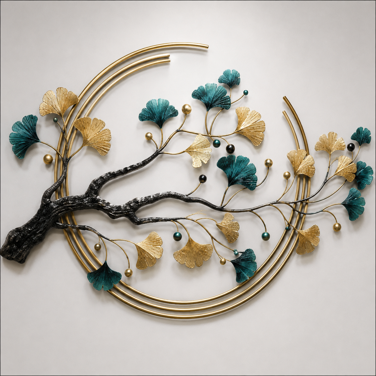 Woodara Golden Tree Metal Art