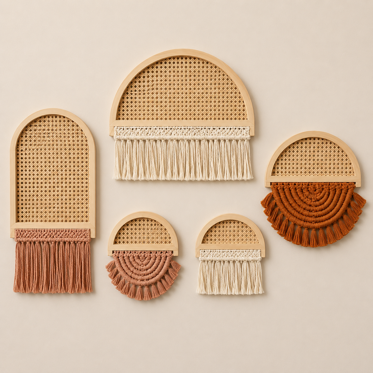 Woodara Boho Macrame Wall Set