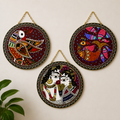 Woodara Ethnic Tribal Wall Plates