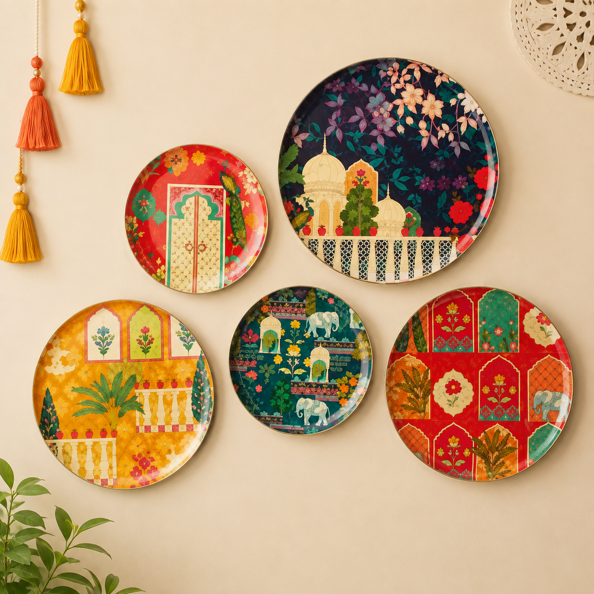 Woodara Colour Story Wall Plates