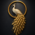 Woodara Royal Peacock Metal Wall Sculpture