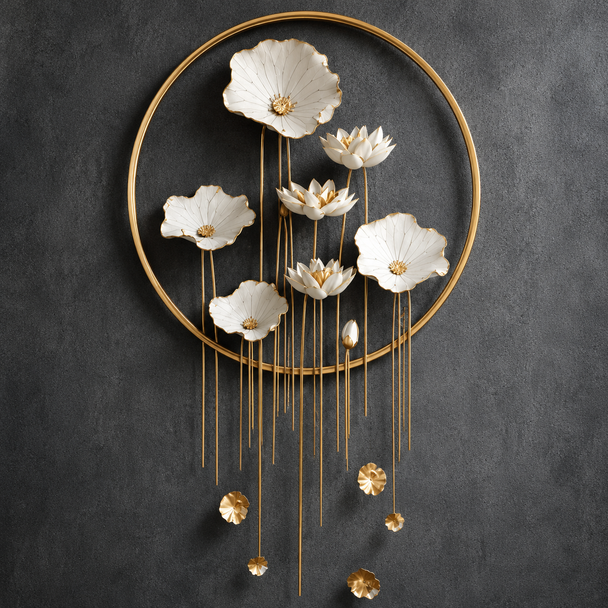 Woodara Lotus Bloom Luxury Wall Art