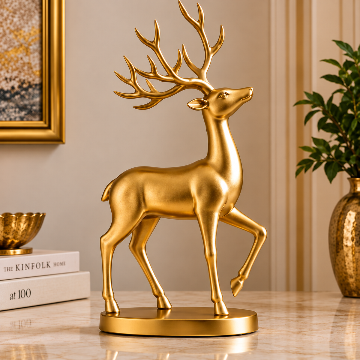 Golden Stag Woodara Decor