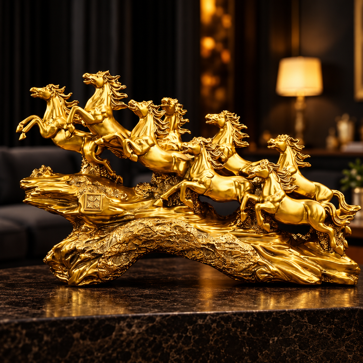 Golden Horse Woodara Decor