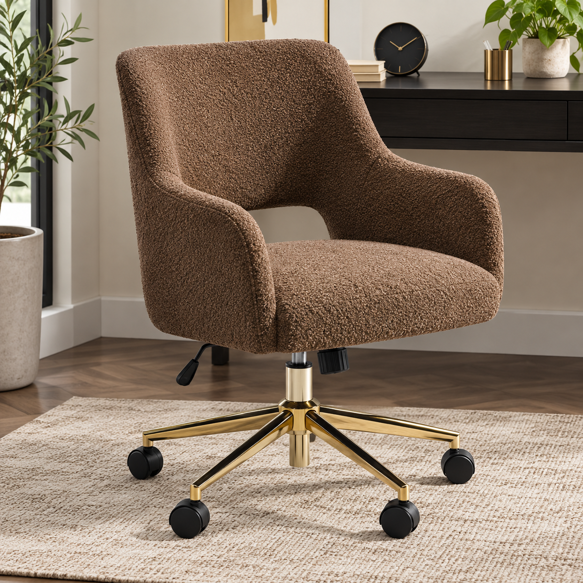 Woodara Castor Accent Chair