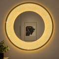 LED Halo Woodara Mirror