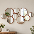 Multi Circle Woodara Mirror Art