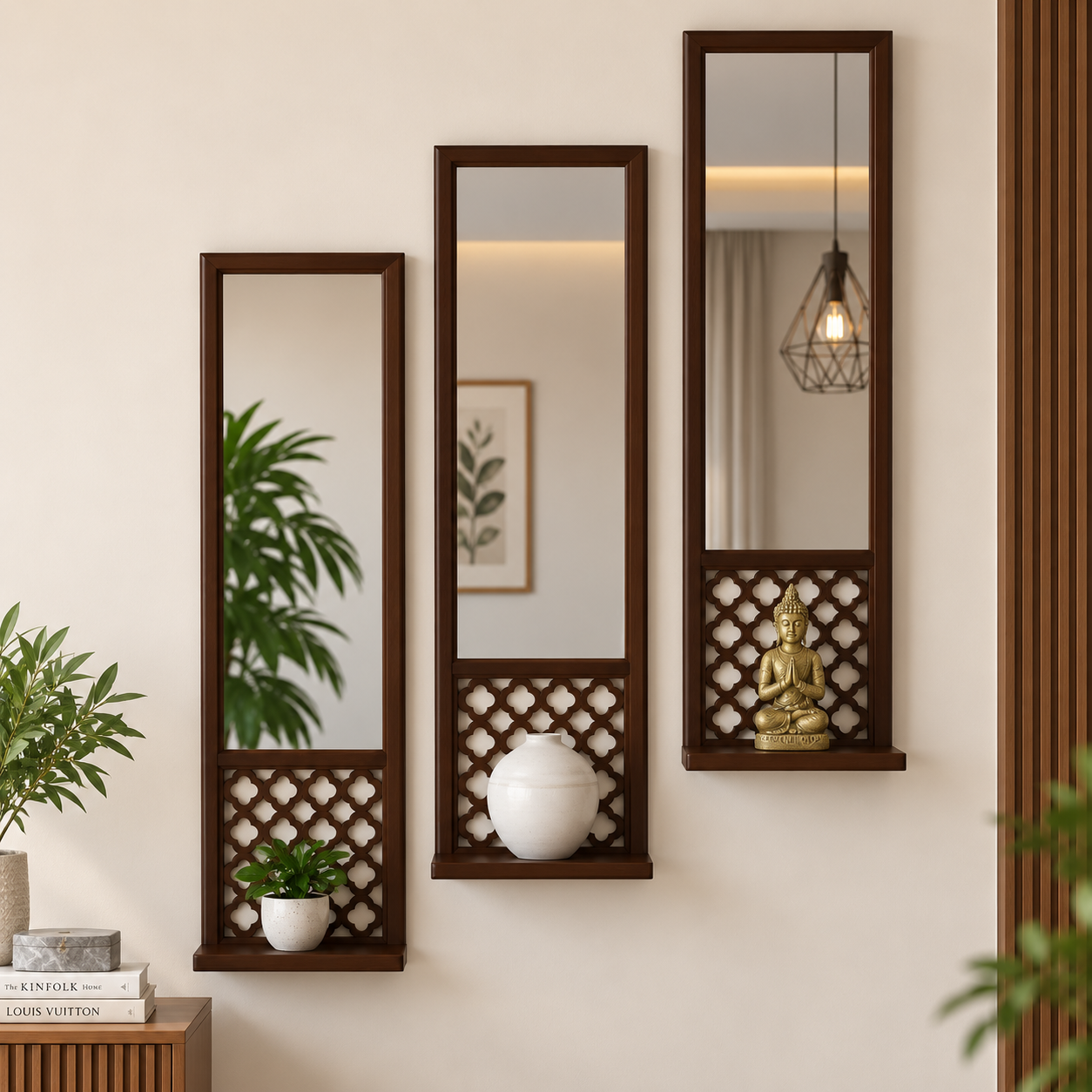 Triple Panel Floor Woodar Mirrors