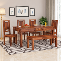 Woodara Shree Sheesham Dining Set - Configuration: 6 Seater