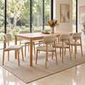 Woodara Nordic Wooden Dining Set - Configuration: 6 Seater