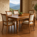 Woodara Flavio Wooden Dining Set - Configuration: 6 Seater
