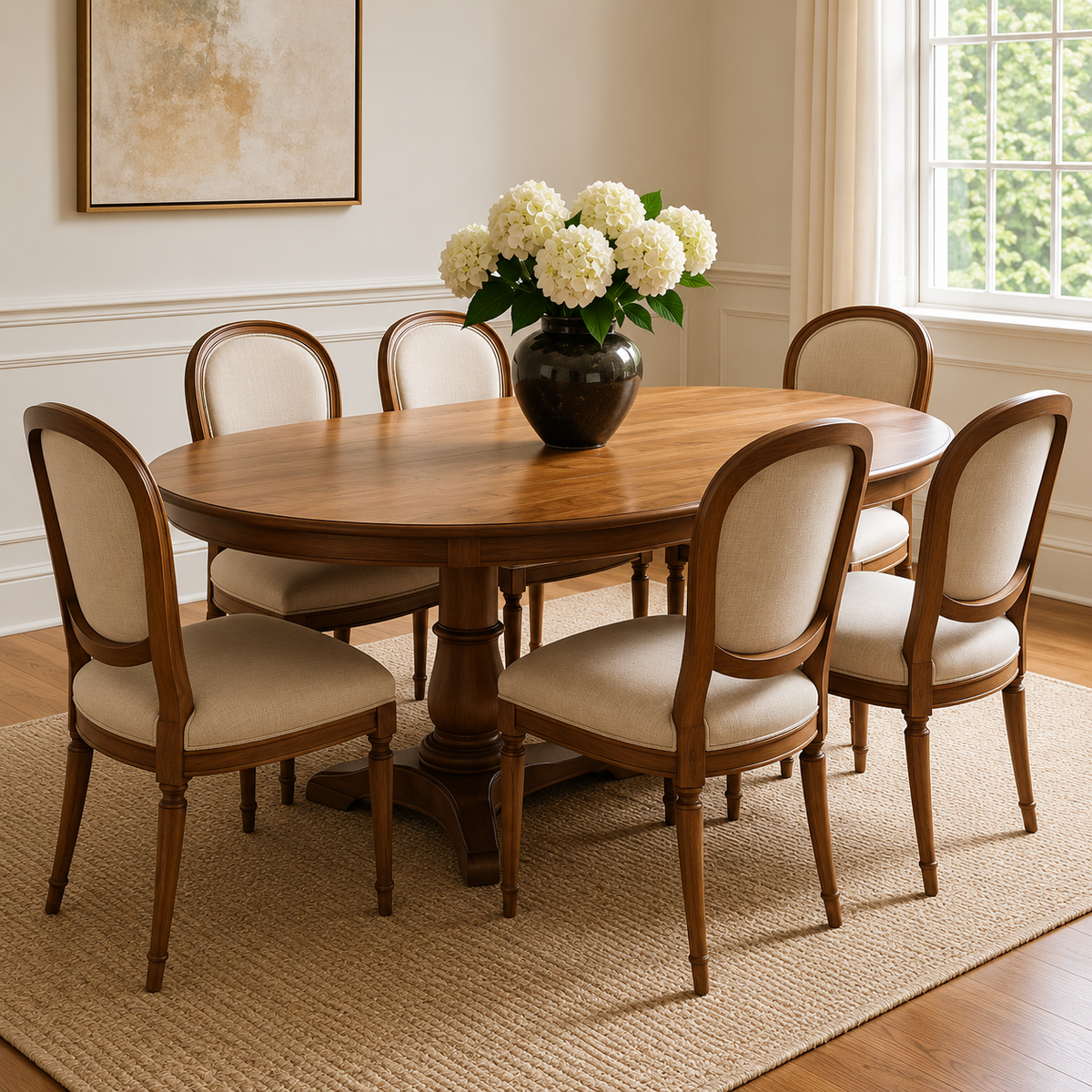 Woodara Sala Wooden Dining Set - Configuration: 6 Seater