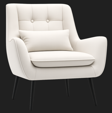 Woodara Tufted Accent Chair
