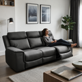 Woodara Dune Electric Leather Recliner