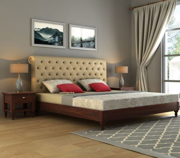 Woodara Minimal Fabric Bed